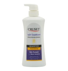 CRUSET Silk Protein Shampoo with Black Sesame Extract 500 ml