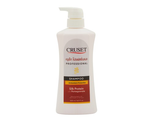 Cruset Silk Protein Shampoo with Pomegranate Extract 500 ml.